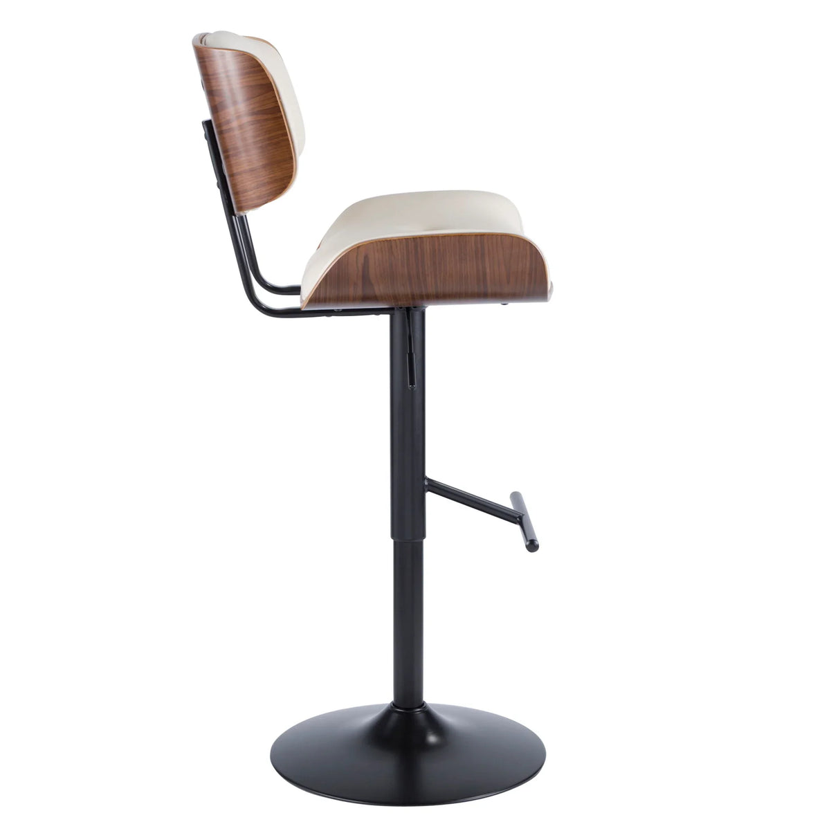 Lombardi - Mid Century Modern Adjustable Barstool - Furniture Home Direct