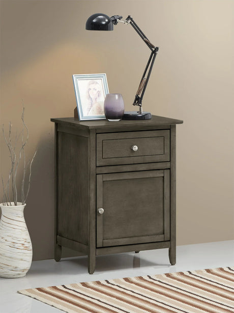 Izzy - 1 Drawer /1 Door Nightstand - Furniture Home Direct