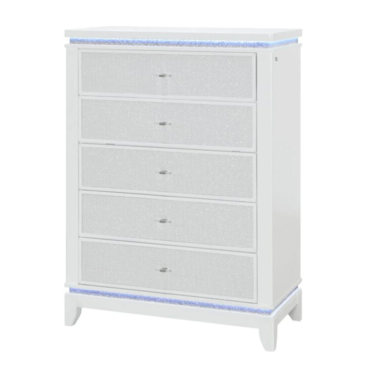 Adalid - Chest With LED Lighting - White - Furniture Home Direct
