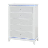 Adalid - Chest With LED Lighting - White - Furniture Home Direct