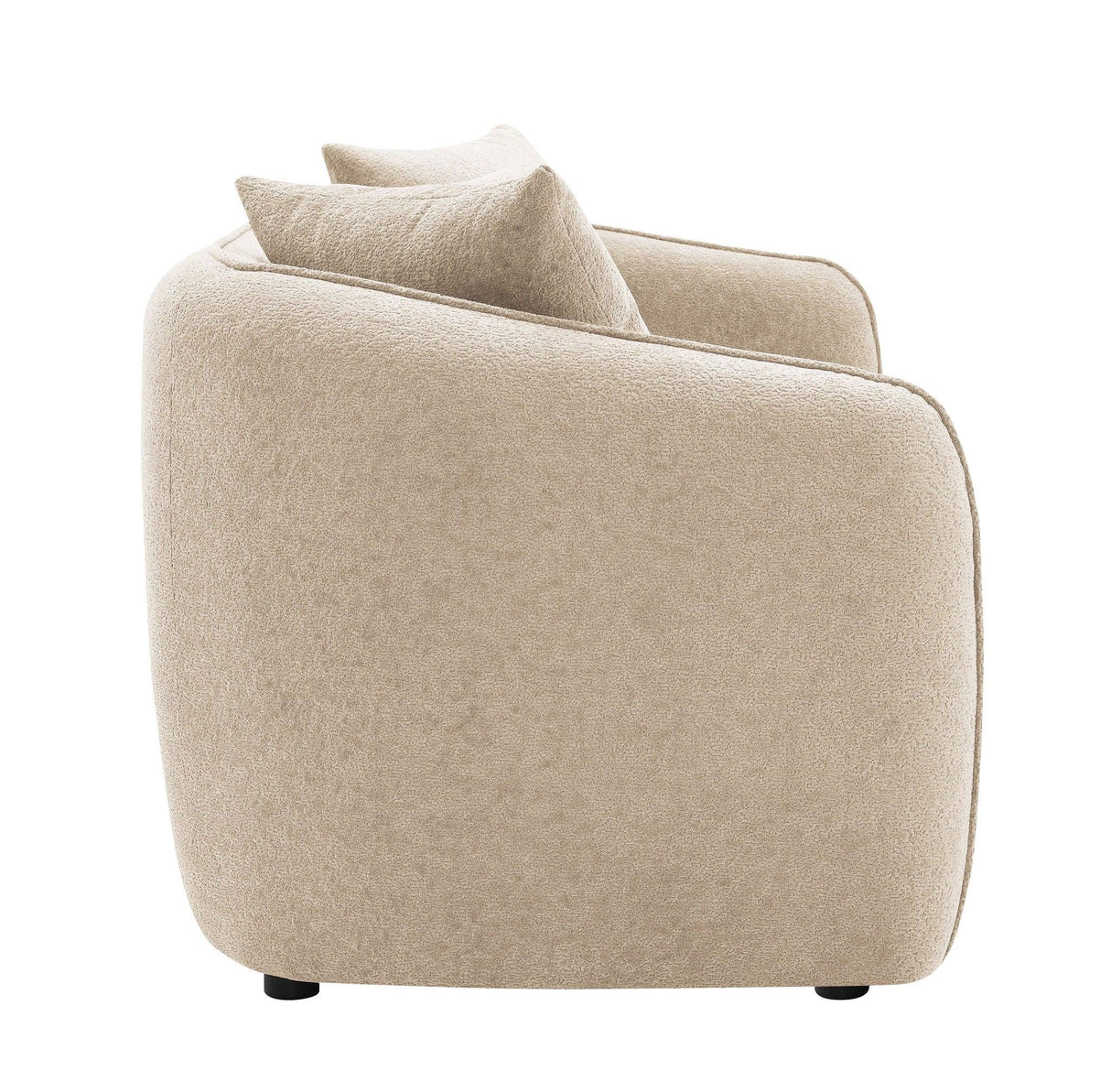 Keith - Chenille 3 Piece Living Room Set (Comes With Matching Color Toss Pillows) - Furniture Home Direct