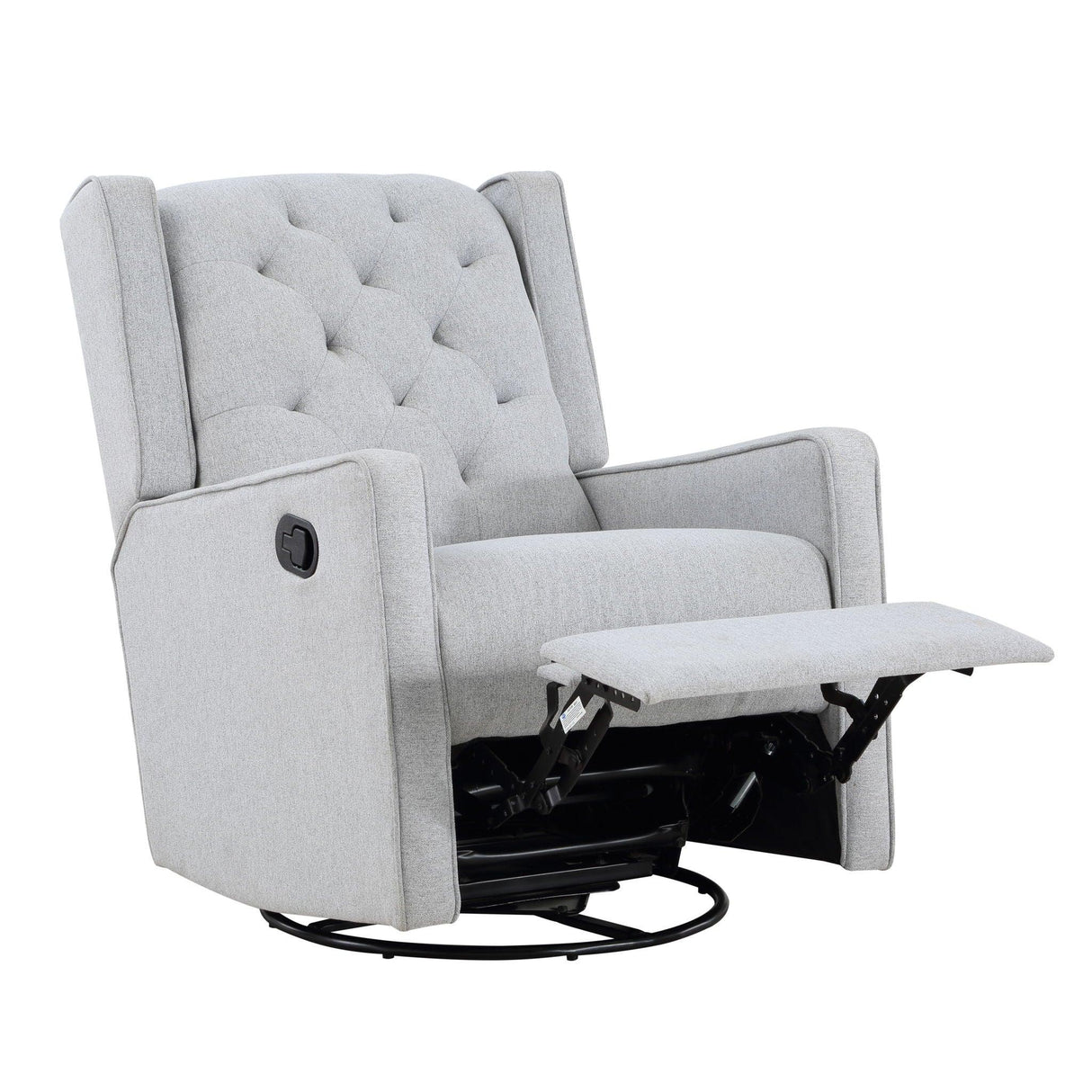 Milah - Gliding Swivel Recliner Tufted - Furniture Home Direct