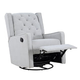 Milah - Gliding Swivel Recliner Tufted - Furniture Home Direct
