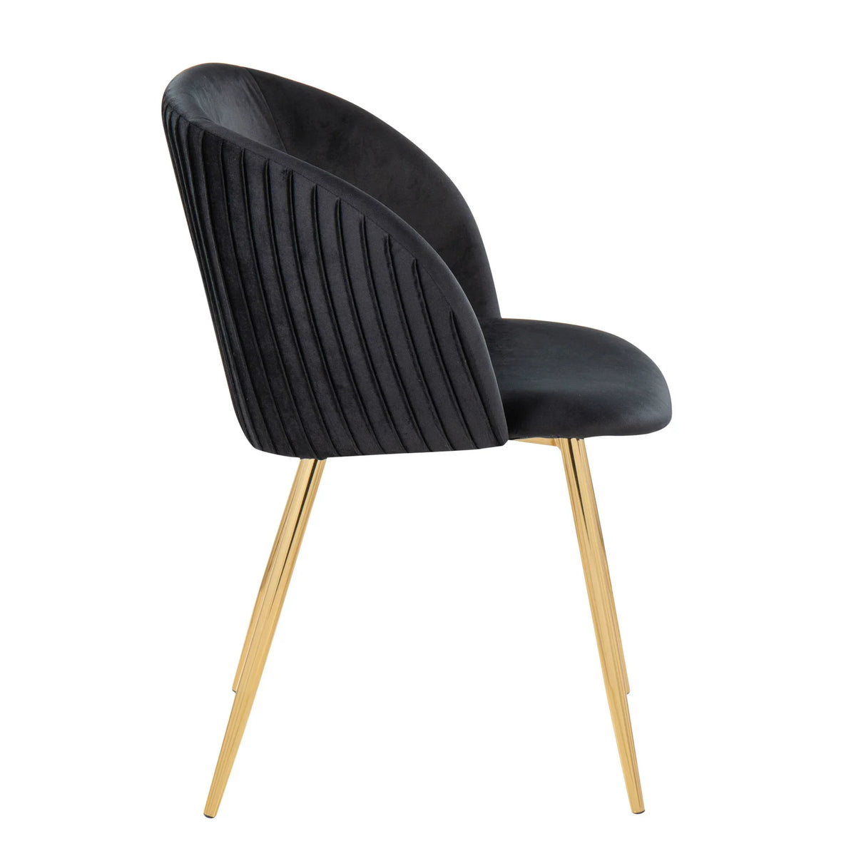 Fran - Pleated Waves Contemporary Chair (Set of 2) - Furniture Home Direct