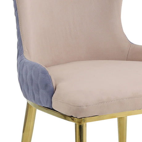 Caolan Lavender - Side Chair (Set of 2) - Tan / Gold - Furniture Home Direct