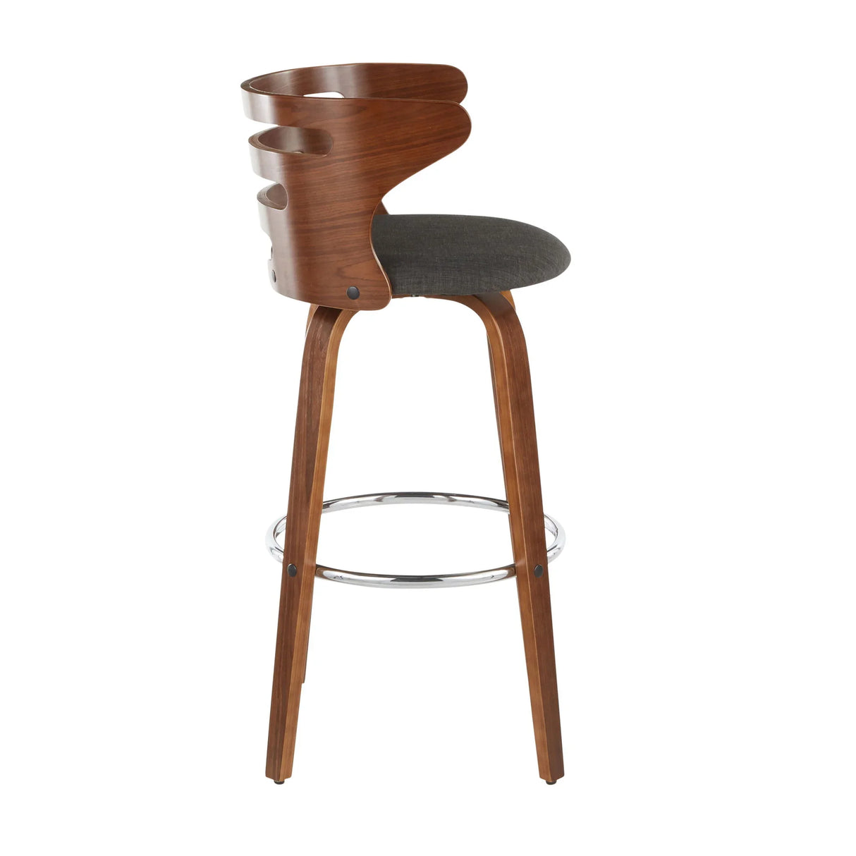 Cosini - Mid Century Modern Fixed Height Barstool With Swivel (Set of 2) - Furniture Home Direct