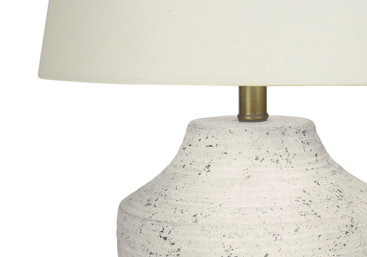 Modern Lighting, Table Lamp, Concrete - Cream - Furniture Home Direct