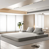 Multifunctional Convertible Sofa Bed With 2 Tumbler Backrests And 2 Pillows, Deep Seat Couch - Furniture Home Direct