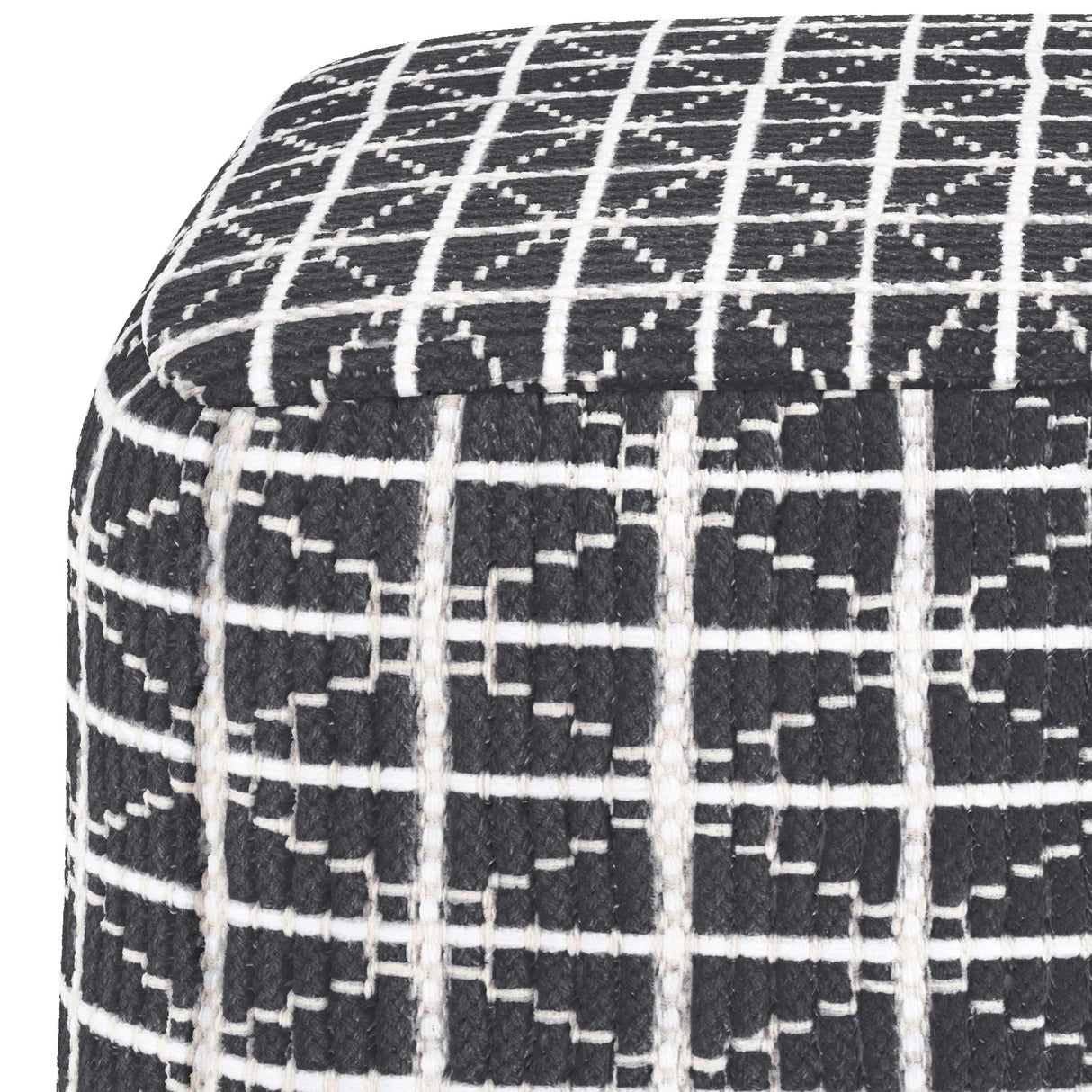 Noreen - Upholstered Square Pouf - Furniture Home Direct