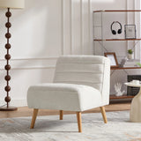 Upholstered Armless Accent Chair - Furniture Home Direct