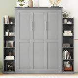 Wall Murphy Bed With Shelves And LED Lights - Furniture Home Direct