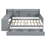 Daybed With 3 Drawers USB Ports And Desk - Furniture Home Direct
