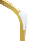 Dining Chairs Gold Frame Upholstered Set of 4 White - Furniture Home Direct