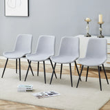 Modern Medieval Style Restaurant Cushioned Chairs With Suede Backrests - Furniture Home Direct