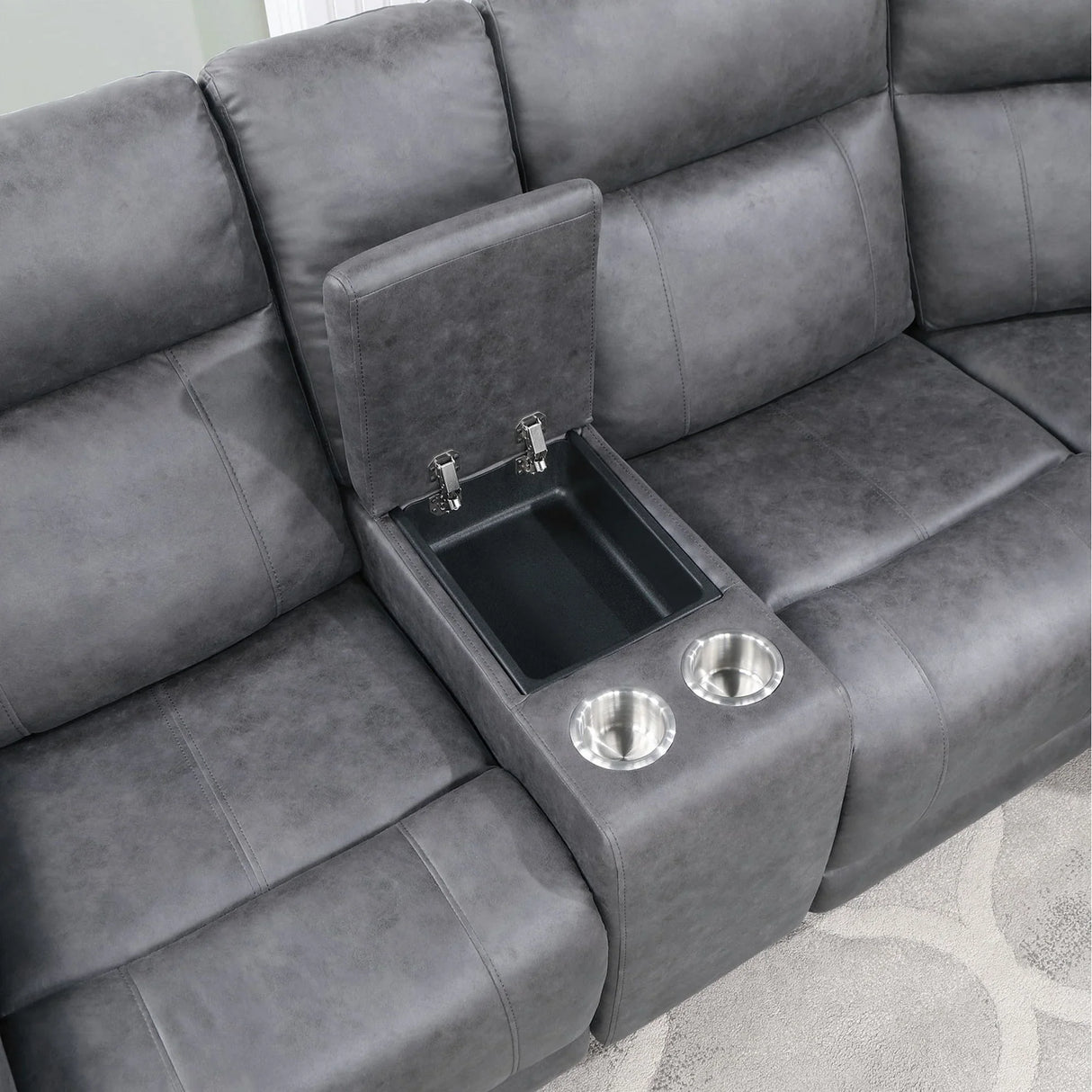 Eco - Sectional - Greige - Furniture Home Direct