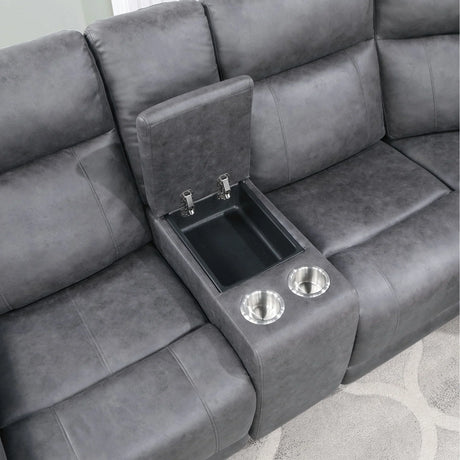 Eco - Sectional - Greige - Furniture Home Direct