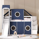 Loft Bed With Tent And Tower - Furniture Home Direct