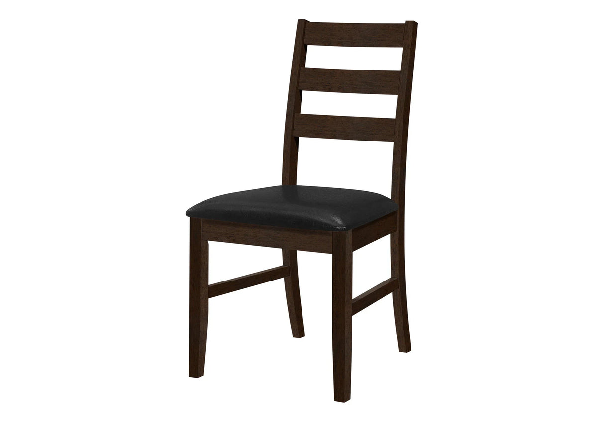 Dining Chair, Dining Room, Side, Upholstered, Transitional (Set of 2) - Black - Furniture Home Direct