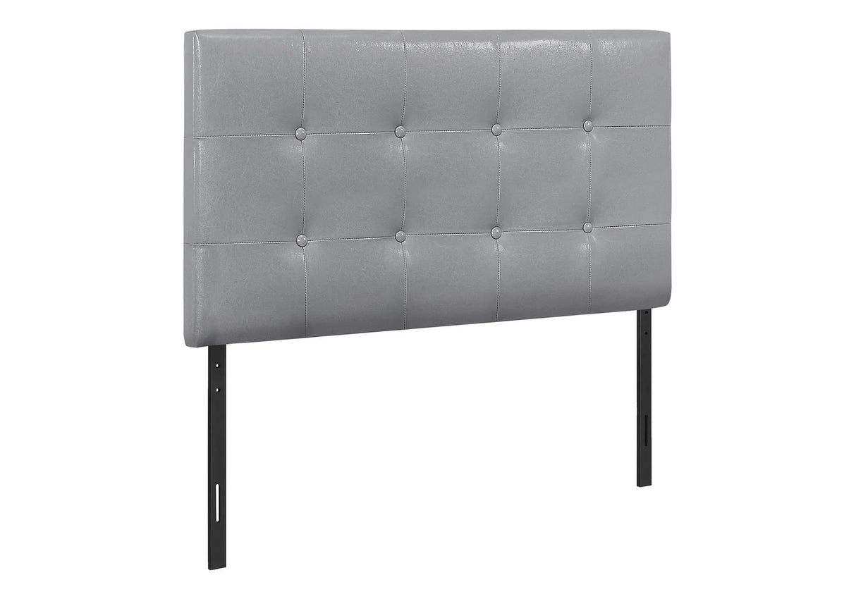 Twin Size, Bed Headboard Only, Upholstered, Transitional - Gray - Furniture Home Direct