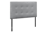 Twin Size, Bed Headboard Only, Upholstered, Transitional - Gray - Furniture Home Direct