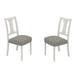 Tannen - Dining Side Chair (Set of 2) - White And Gray - Furniture Home Direct