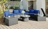 Semi-Circle Outdoor Sectional Set - Furniture Home Direct