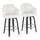 Dahlia - Contemporary Counter Stool Round Footrest (Set of 2) - Furniture Home Direct