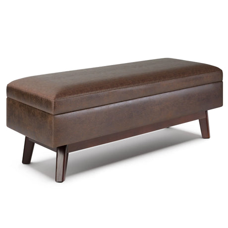 Owen - Upholstered Rectangular Storage Ottoman - Furniture Home Direct
