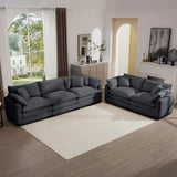Sofa and Loveseat Set - Gray - Furniture Home Direct