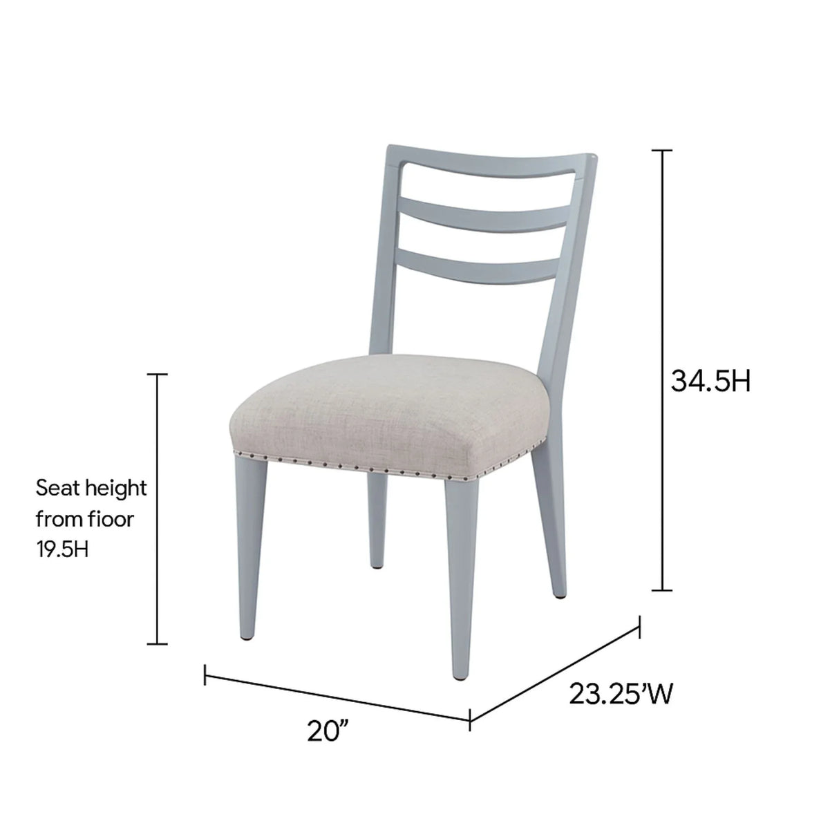 Ladderback Side Dining Chair (Set of 2) - Furniture Home Direct