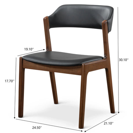 Enzo - Dining Chair (Set of 2) - Black / Brown - Furniture Home Direct