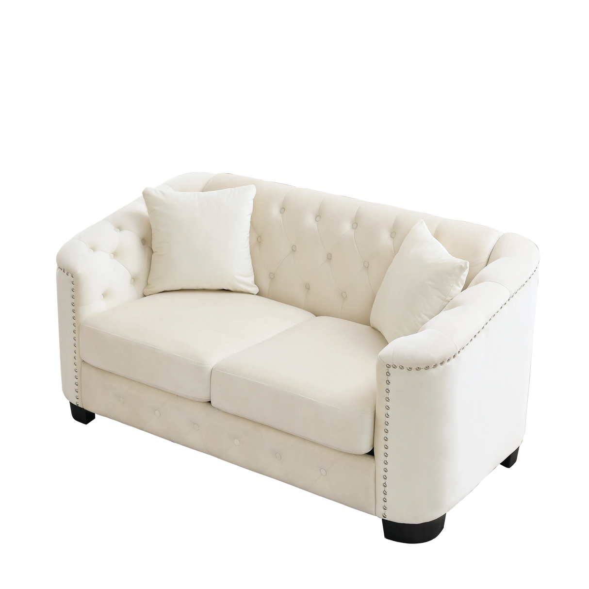 Sofa And Loveseat - Beige - Furniture Home Direct