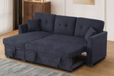 Sectional Sofa Bed - Dark Blue - Furniture Home Direct