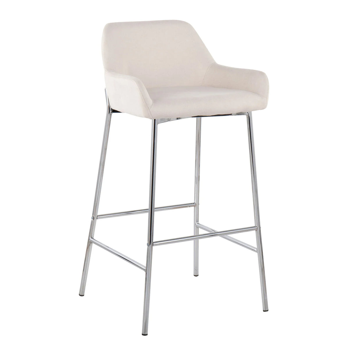 Daniella - Contemporary Fixed Height Bar Stool (Set of 2) - Furniture Home Direct