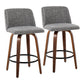 Toriano - Mid Century Modern, Counter Stool (Set of 2) - Furniture Home Direct