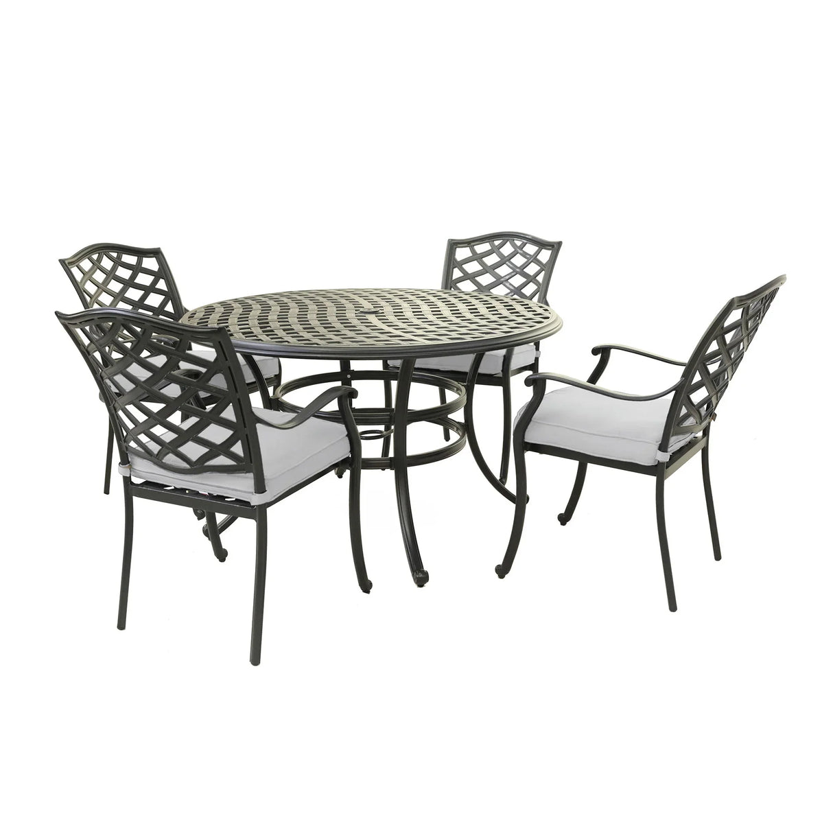 Aluminum Round Dining Set - Furniture Home Direct