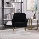 Modern Mid-Century Chair Tufted Sherpa Armchair For Living Room Bedroom Office - Furniture Home Direct