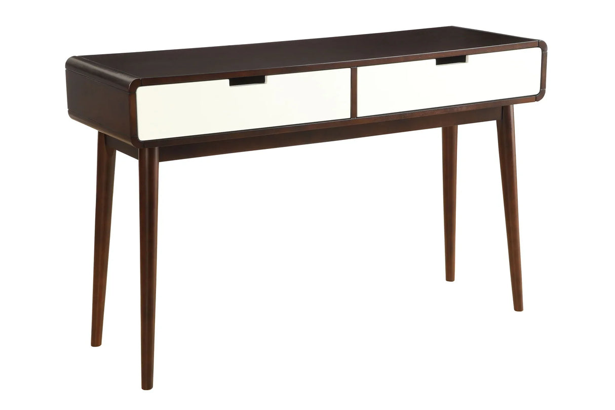 Christa - Console Table - White / Espresso - Furniture Home Direct