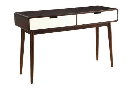 Christa - Console Table - White / Espresso - Furniture Home Direct