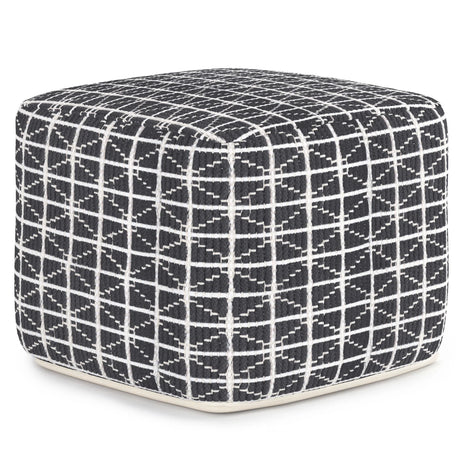 Noreen - Upholstered Square Pouf - Furniture Home Direct