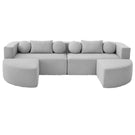 Boneless - Couch Modular Sectional Sofa With Deep Seating And Curved Design - Furniture Home Direct
