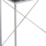 Elvis - Writing Desk With Shelves - Black / Chrome - Furniture Home Direct