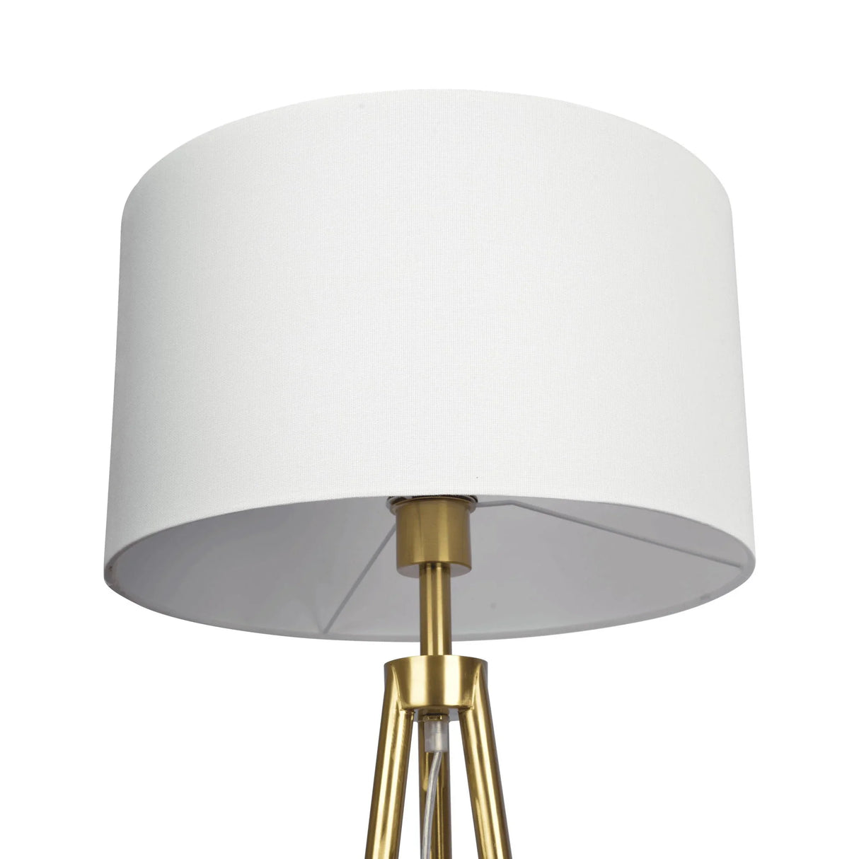 Sway - Floor Lamp With On / Off Switch Triple Legs Shade - Black / Gold / White - Furniture Home Direct