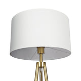 Sway - Floor Lamp With On / Off Switch Triple Legs Shade - Black / Gold / White - Furniture Home Direct