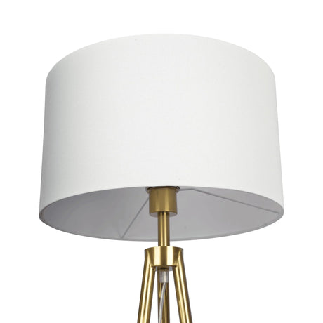 Sway - Floor Lamp With On / Off Switch Triple Legs Shade - Black / Gold / White - Furniture Home Direct