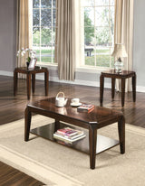 Docila - 3 Piece Pack Coffee With End Table (Set of 3) - Walnut - Furniture Home Direct