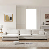 Oversized Sectional L Shaped Cloud Couch With USB Charging Port Cup Holder Deep And Wide Seat Sofa With Chaise Comfy - Furniture Home Direct