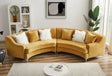 Velvet Curved Sofa - Furniture Home Direct