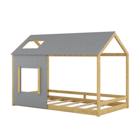 House Bed With Roof And Window - Furniture Home Direct
