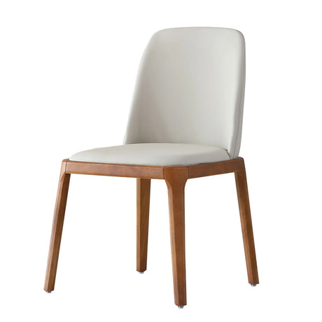 Modern Dining Chairs, Wooden Legs (Set of 2) - Gray - Furniture Home Direct